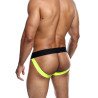 MALE BASICS Jockstrap NEON MaleBasics Noir-Jaune